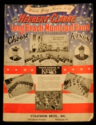 HERBERT CLARKE & LONG BEACH MUNI.BAND BOOK,1940