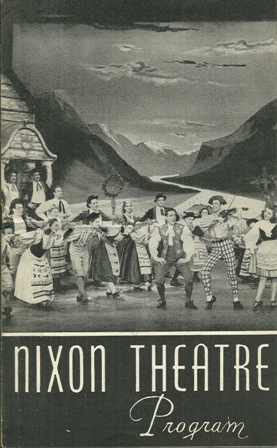 NIXON THEATRE PROGRAM "SONGOF NORWAY" JAN..26,1948