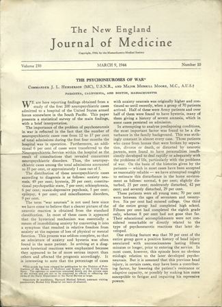 NEW ENGLAND JOURNAL OF  MEDICINE.MARCH.1944