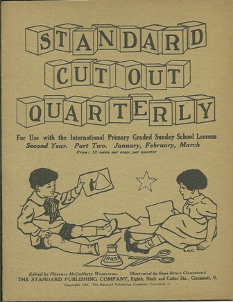 STANDARD CUTOUT QUARTERLY FOR SUNDAY SCHOOLS, 1919