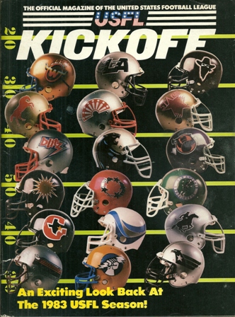 USFL KICKOFF MAGAZINE 1984 VOLUME II,ISSUE 1