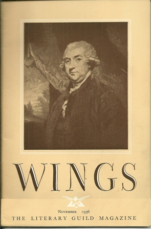 WINGS MAGAZINE,NOVEBER,1936 VOL.10,NO 11 LITERARY GUILD