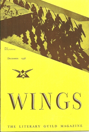 WINGS MAGAZINE,DECEBER,1936 VOL.10,NO 12 LITERARY GUILD