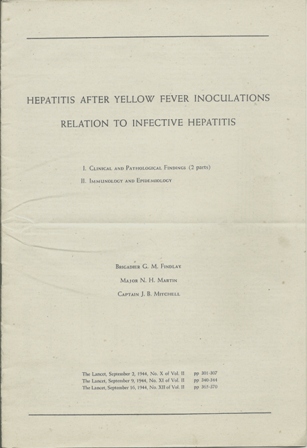 HEPATITIS AFTER YELLOW FEVER INOCU. SEPT,1944