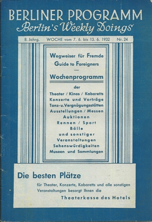 LONDON DAY BY DAY BOOKLET ISSUED APRIL 25TH, 1936