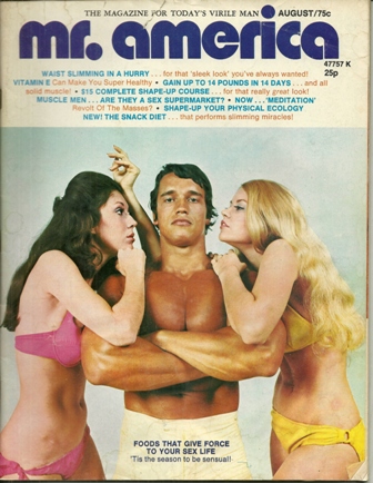 MR. AMERICA MAG. AUGUST,1972  ARNOLD