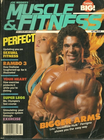 MUSCLE & FITNESS MAG JULY 1988 LOU FERRIGNO MUSCLE & FITNESS MAG JULY 1988 LOU FERRIGNO