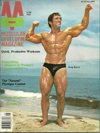 MUSCULAR DEVELOPMENT MAG AUG..1978 DOUG BEAVER