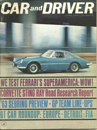 CAR AND DRIVER MAG, APRIL,1963