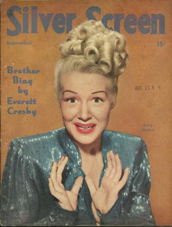 SILVER SCREEN MAG. SEPT.,1947 BETTY HUTTON