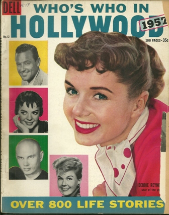 WHO'S WHO IN HOLLYWOOD  MAG.1957 DEBBIE REYNOLDS