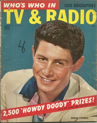 WHO'S WHO IN TV & RADIO 1954 #4 1000 BIOS EDDIE FISHER