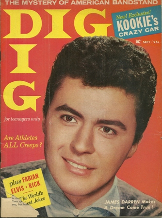 DIG MAGAZINE,TEENAGERS ONLY SEPTEMBER,1959 DIG MAGAZINE,TEENAGERS ONLY SEPTEMBER,1959