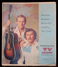 TV GRAPHIC, PGH PRESS JAN 12,1975 SMOTHERS BROTHERS
