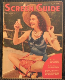 SCREEN GUIDE MAG, JULY 1940 ROSEMARY LANE ON COVER