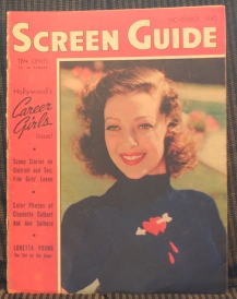 SCREEN GUIDE MAG, NOV.,1940 LORETTA YOUNG ON COVER
