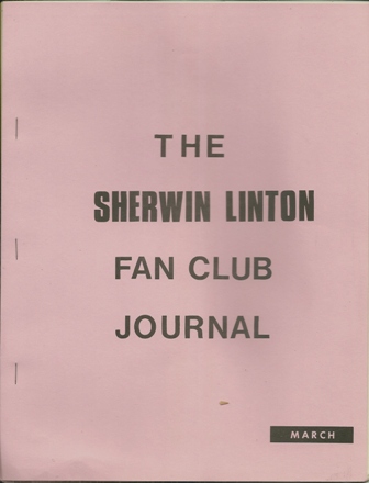 THE SHERWIN LINTON SHOW FAN CLUB, MARCH,1968