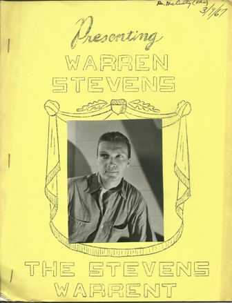 PRESENTING WARREN STEVENS-THE STEVENS WARRENT 3/67