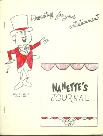 NANETTE'S JOURNAL, JUNE, 1968 NANETTE FABRAY FAN CLUB