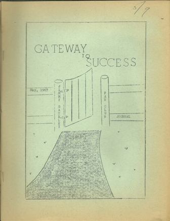 GATEWAY TO SUCCESS,JIMMY GATELEY FAN CLUB MAY, 1967