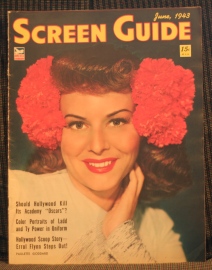 SCREEN GUIDE MAG, JUNE,1943 PAULETTE GODDARD