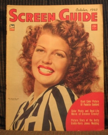 SCREEN GUIDE MAG, OCTOBER 1943 RITA HAYWORTH