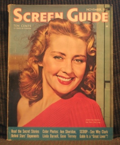 SCREEN GUIDE MAG, NOVEMBER 1941 JOAN BLONDELL