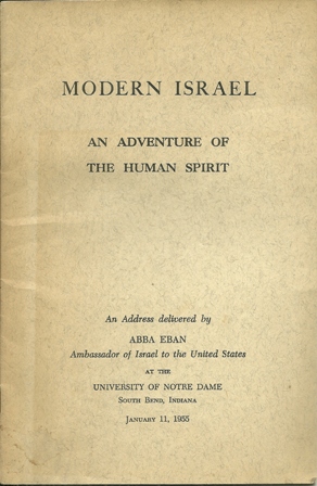 MODERN ISRAEL BOOKLET 1955