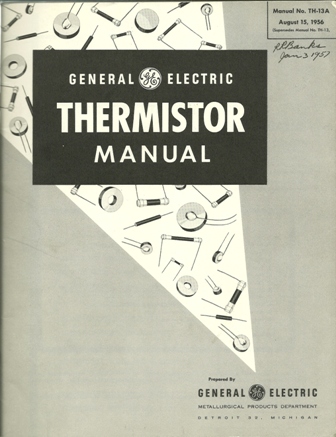 GEN. ELEC. THERMISTOR MANUAL 8/15/56