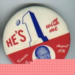 button, Gerald Ford, GOP convention, KC, 8/76