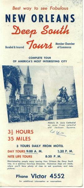 Deep South Tours, New Orleans, circa 1950