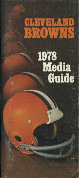 Media Guide- Cleveland Browns, 1978