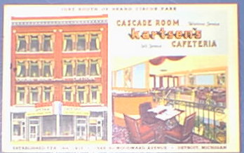 Cascade Room Detroit Michigan 1930's