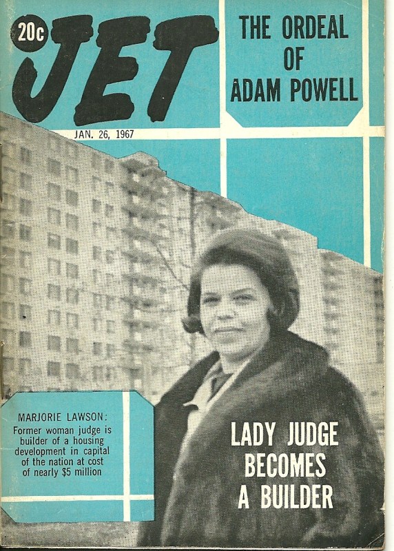 Jet Magazine Jan. 26,1967 Marjorie Lawson, Judge (click to enlarge)