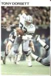 Tony Dorsett 2 color faxsimile signed Photos