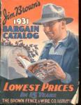 Jim Browns 1931 Bargain Catalog w Great Cover