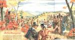 1st Thanksgiving w Indians 1954 Art Print