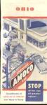 AMOCO Ohio Road Map 1954 Illustrated cover