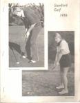 Stanford Golf 1976 Photo Cover Media Booklet