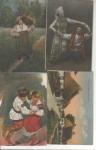 4 Beautiful 1910 Russian Postcards unused (1