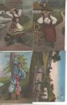 4 Beautiful 1910 Russian Postcards unused (23