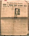 Yakima Daily 4/13/45 Truman becomes President