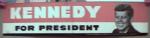 Kennedy for President Unused Bumper Sticker