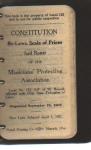 Musicians Protective Assoc 1921 Bylaws; Scale