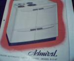 Admiral Stove Sales Literature!