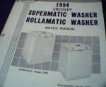 Crosley 1954 Supermatic or Rollermatic Washe
