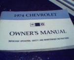 1974 Chevrolet Owners Manual!