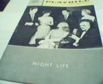 Playbill-Night Life Walter Abel,Salmoe Jens