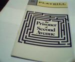 Playbill-The Prisoner of Second Avenue