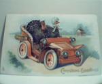 Christmas Greetings-Two Turkeys Driving Car!